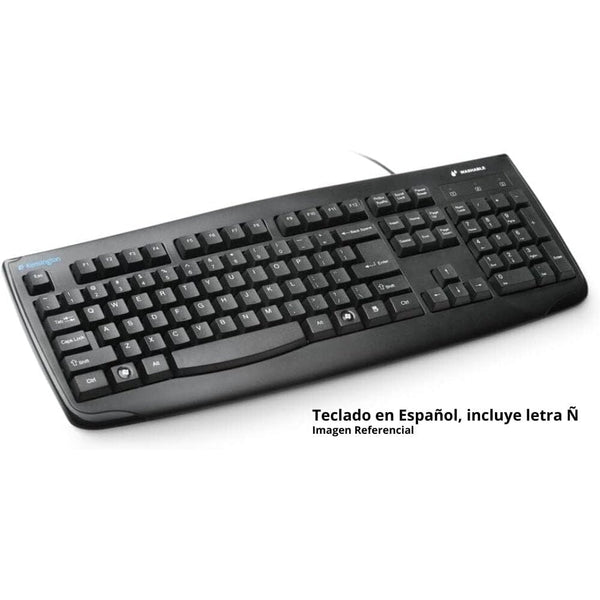 Teclado Alámbrico For Life Lavable Negro TECNOLOGÍA KENSINGTON 