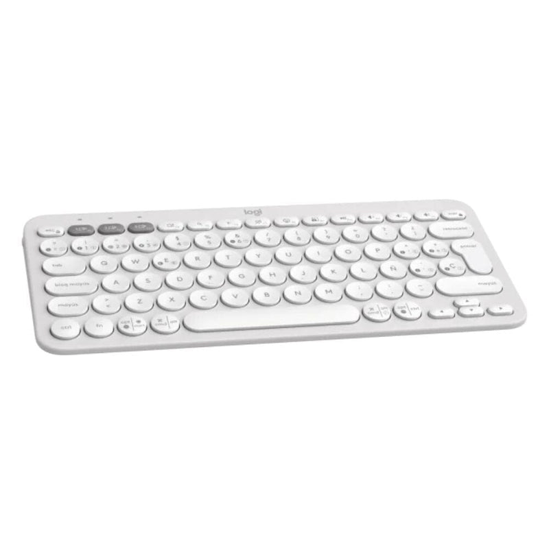 Teclado Inalámbrico Bluetooth Pebble 2 K380 Blanco Español TECNOLOGÍA LOGITECH 