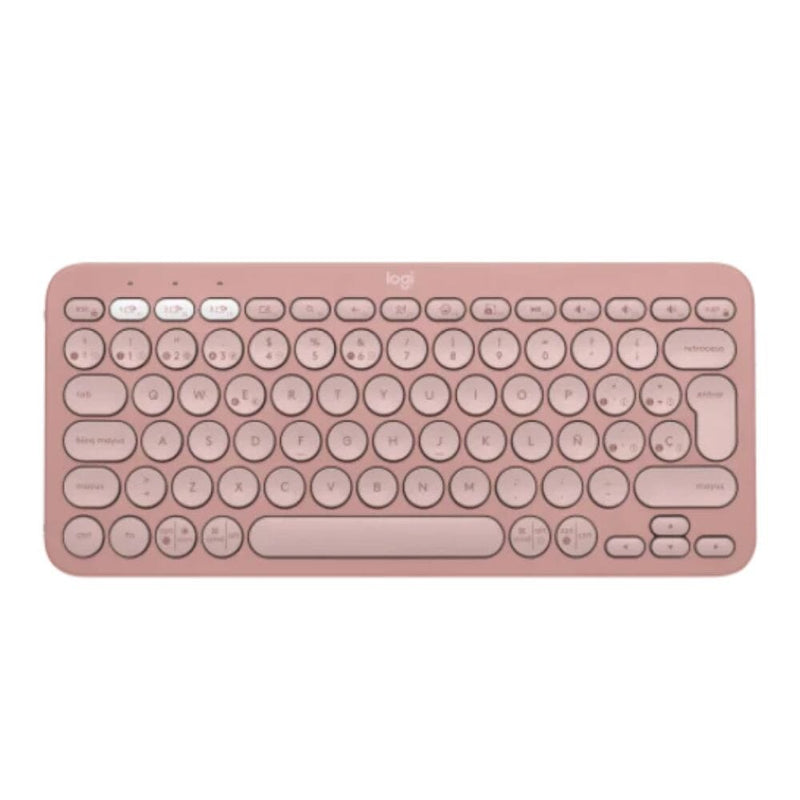 Teclado Inalámbrico Bluetooth Pebble 2 K380 Rosado TECNOLOGÍA LOGITECH 