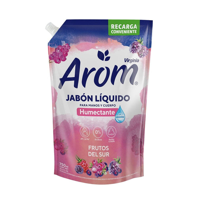 Jabón Líquido Doypack Frutos Del Sur 750 ml CUIDADO PERSONAL AROM 