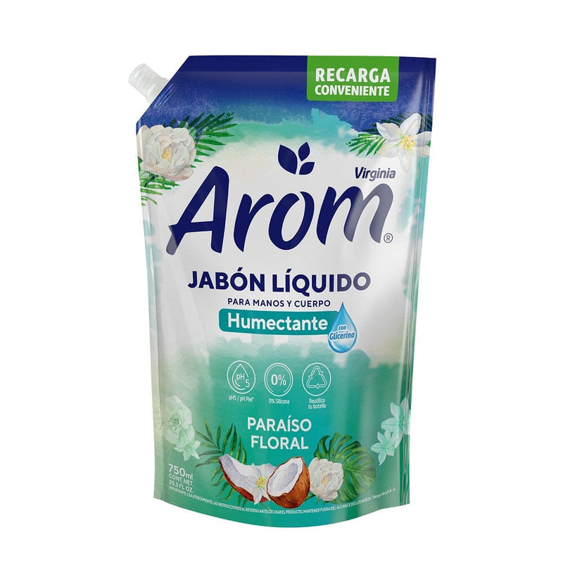 Jabón Liquido Doypack Paraíso Floral 750Ml CUIDADO PERSONAL AROM 