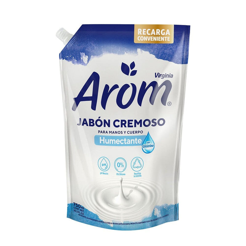 Jabón Liquido Doypack Cremoso 750 Ml CUIDADO PERSONAL AROM 