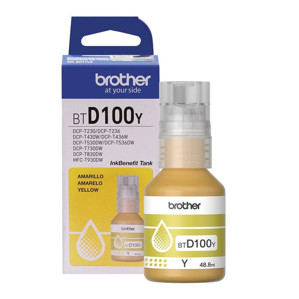 Botella De Tinta Btd100Y Amarillo TECNOLOGÍA BROTHER 