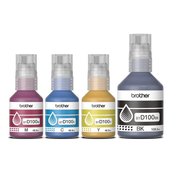 Pack Botella De Tinta Btd100Cmyk Cmybk TECNOLOGÍA BROTHER 