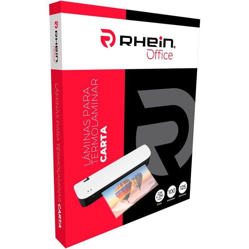 Lamina Termolaminadora 229X290Mm Carta 100U 125Mic OFICINA Y LIBRERIA RHEIN 