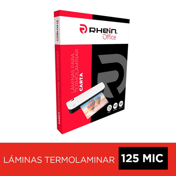 Sobre Para Plastificar Carta 125 Mic 100 Unidades OFICINA Y LIBRERIA RHEIN 