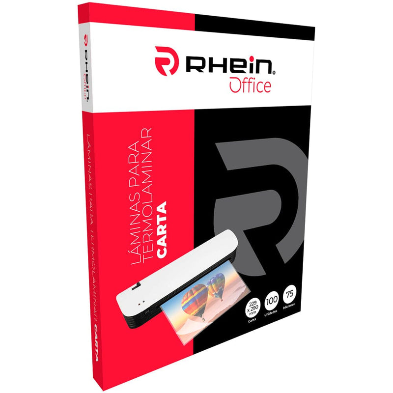 Lamina Termolaminadora 229X290Mm Carta 100U 75Mic OFICINA Y LIBRERIA RHEIN 
