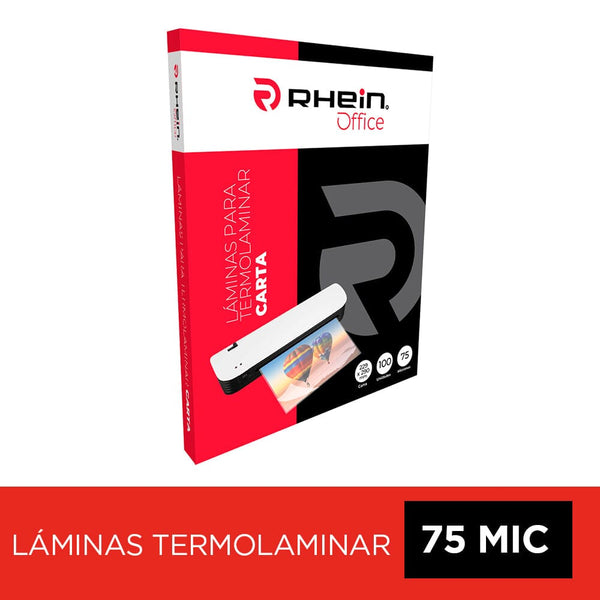 Sobre Para Plastificar Carta 75 Mic 100 Unidades OFICINA Y LIBRERIA RHEIN 