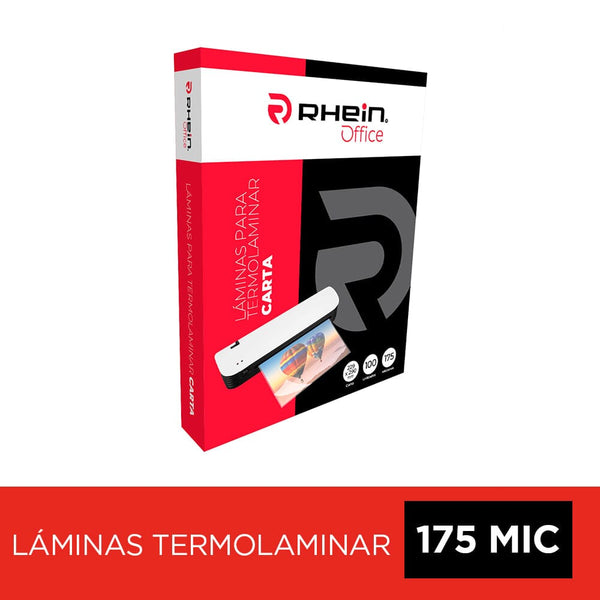Sobre Para Plastificar Carta 175 Mic 100 Unidades OFICINA Y LIBRERIA RHEIN 