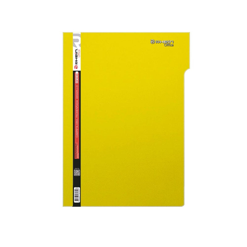 Carpeta Vinil Fast Pigmentada Oficio Amarillo Con Acco Clip OFICINA Y LIBRERIA RHEIN 