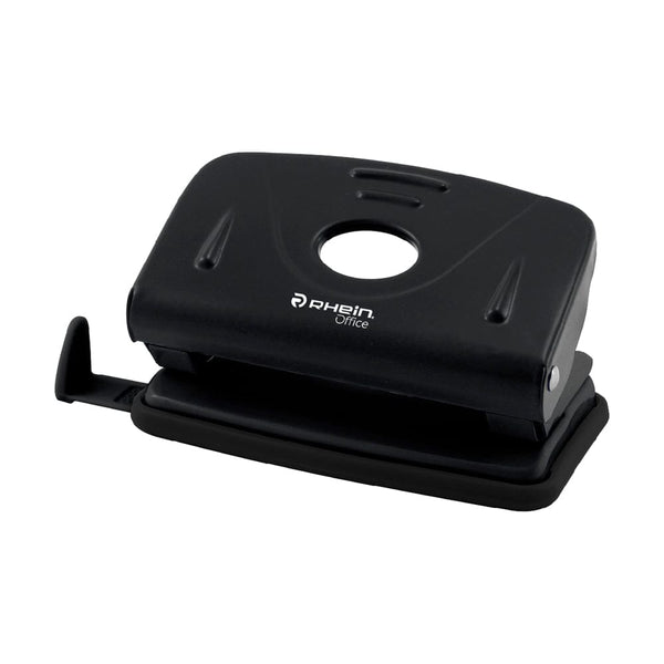 Perforadora Pequeña Metal 10 Hojas Negra OFICINA Y LIBRERIA RHEIN 
