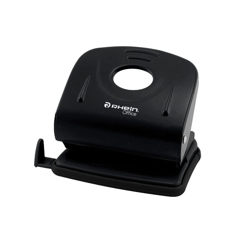 Perforadora Grande Metal 30 Hojas Negra OFICINA Y LIBRERIA RHEIN 