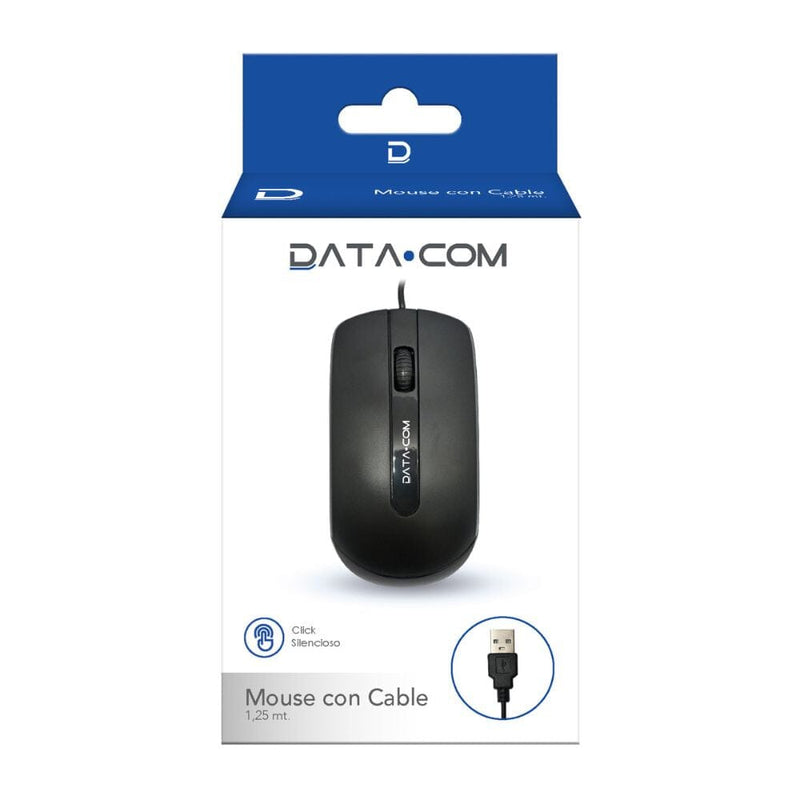 Mouse Alámbrico Usb Negro TECNOLOGÍA DATACOM 