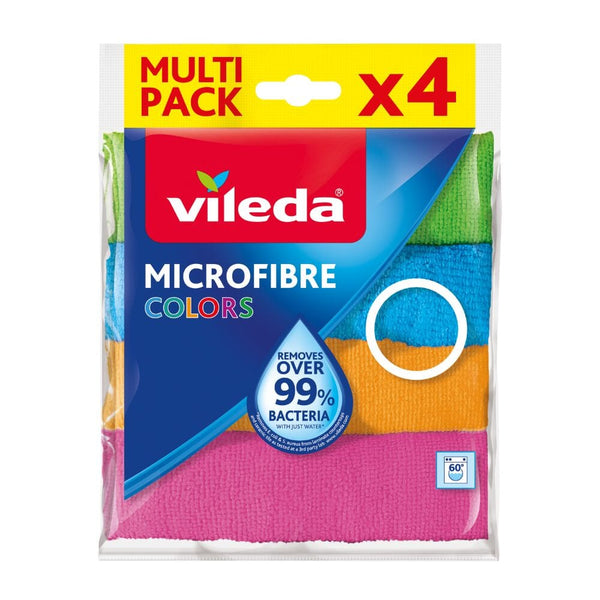 Paño Microfibra Colores 4 Un ASEO Y LIMPIEZA VILEDA 