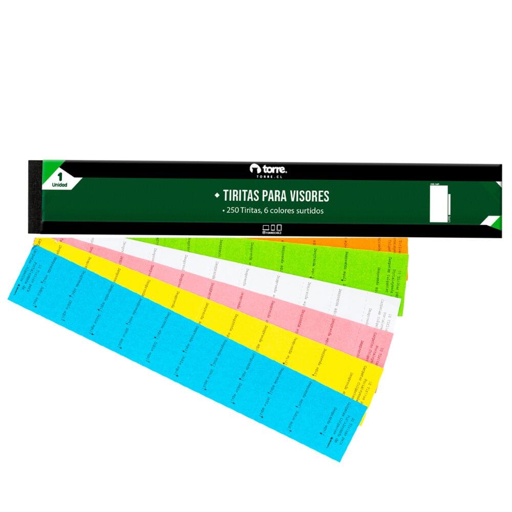 Tiritas Visores Colores 250 Un