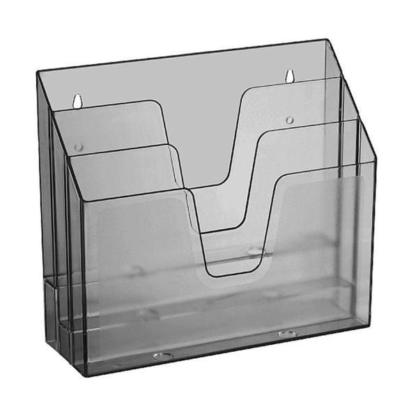 Bandeja Triple Pared/Escritorio Vertical Humo OFICINA Y LIBRERIA ACRIMET 