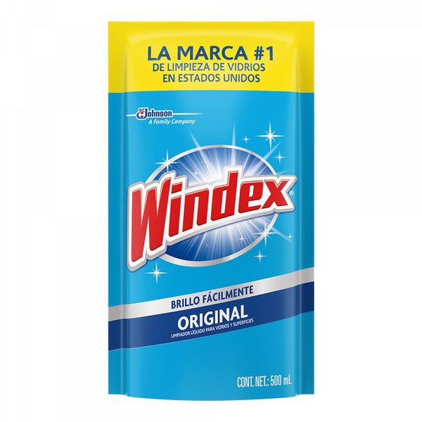 Limpiavidrios Doypack Original 500 Ml ASEO Y LIMPIEZA WINDEX 