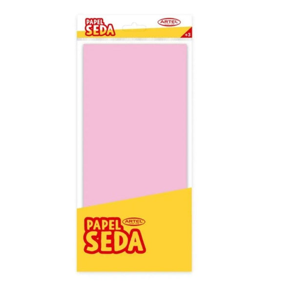 Papel Seda Volantín 50X66 Rosado 10 Pliegos OFICINA Y LIBRERIA ARTEL 