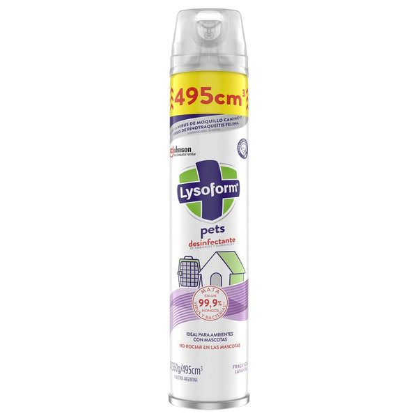 Desinfectante Aerosol Pets 495 Cc ASEO Y LIMPIEZA LYSOFORM 