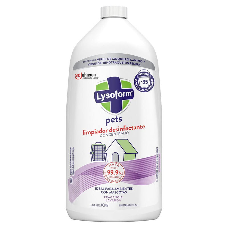 Limpiador Multisuperficie Para Diluir Pets 800 Ml ASEO Y LIMPIEZA LYSOFORM 