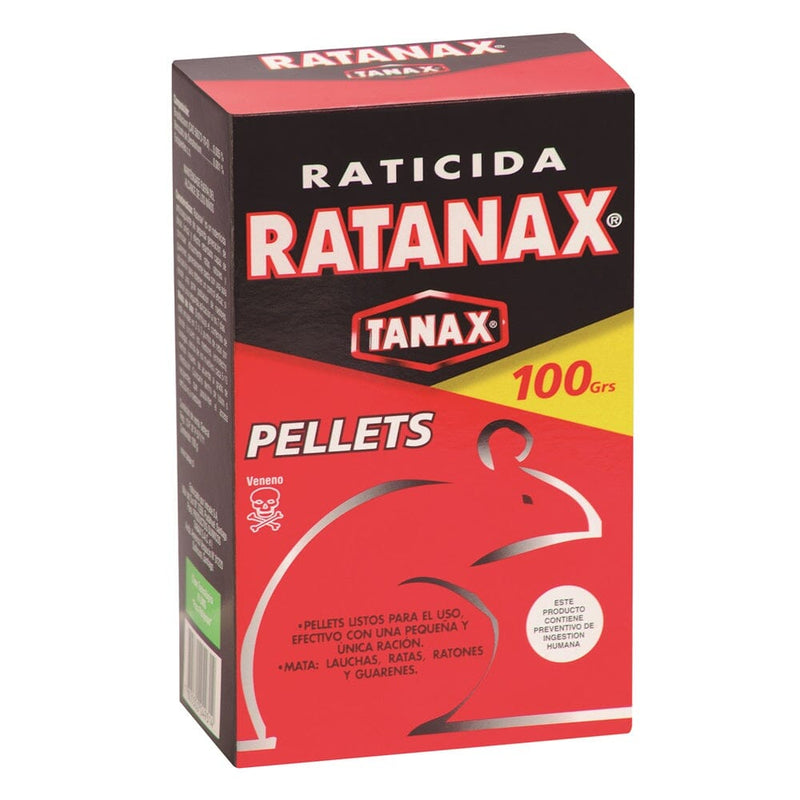 Raticida 100 Grs Pellets ASEO Y LIMPIEZA TANAX 