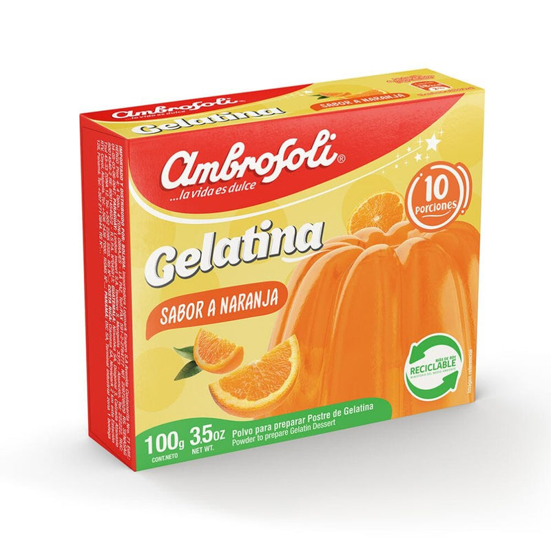 Gelatina Naranja 100 Gr ALIMENTOS AMBROSOLI 