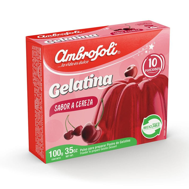 Gelatina Cereza 100 Gr ALIMENTOS AMBROSOLI 