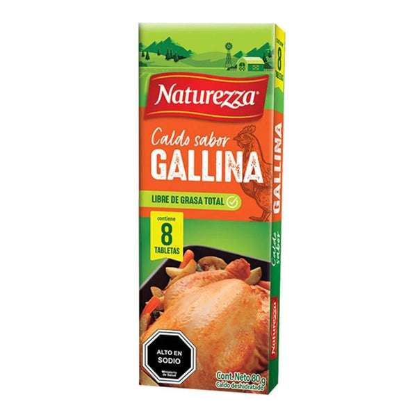 Caldo De Gallina 8 Tabletas 80 Gr ALIMENTOS NATUREZZA 