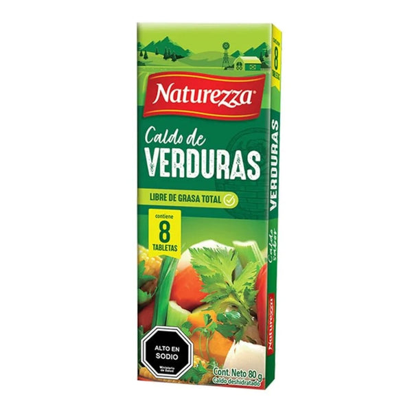 Caldo De Verdura 8 Tabletas 80 Gr ALIMENTOS NATUREZZA 