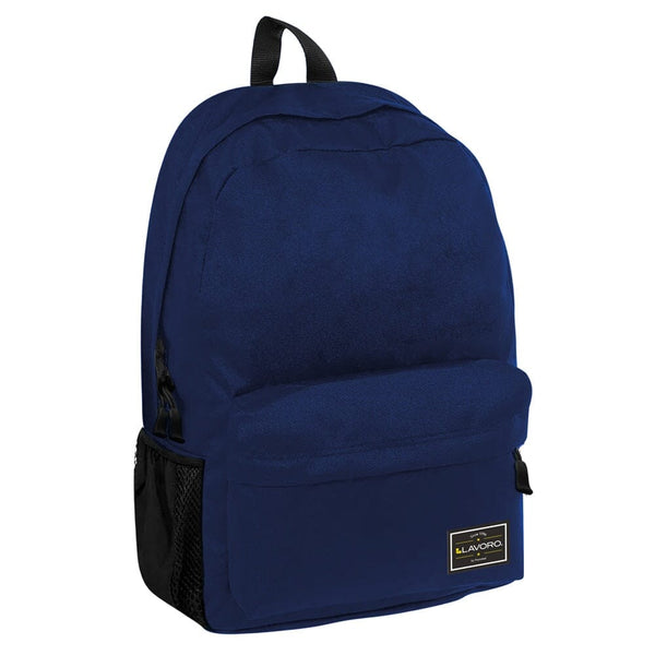 Mochila Escolar Básica Azul 26 Lt OFICINA Y LIBRERIA LAVORO 