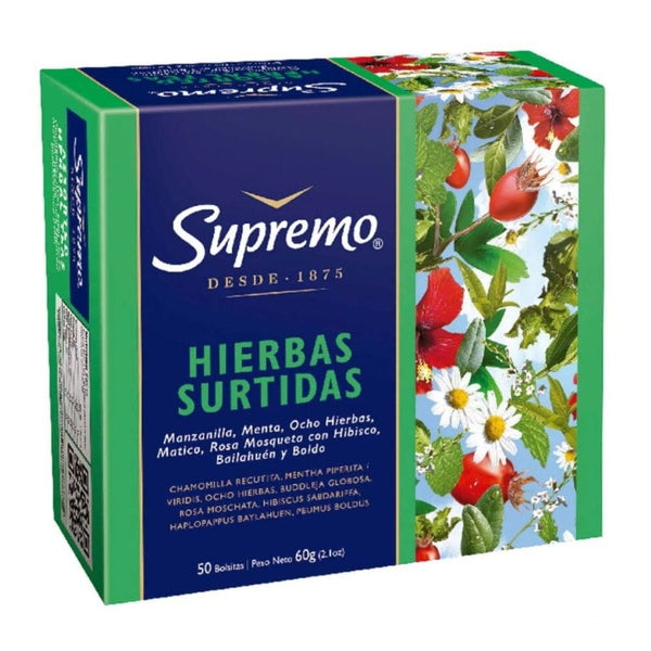 Hierbas Surtidas 50 Bolsas ALIMENTOS SUPREMO 