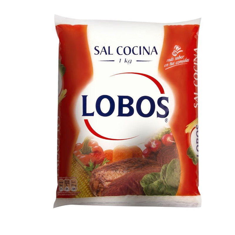 Sal Gruesa Bolsa Cocina 1 Kg ALIMENTOS LOBOS 