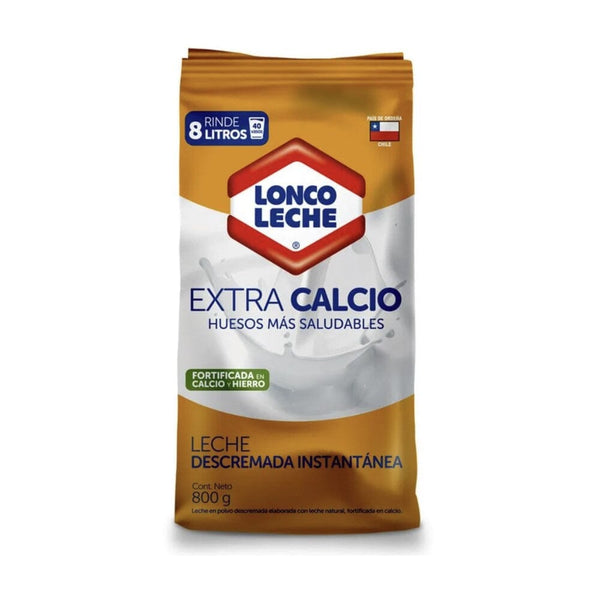 Leche Polvo Descremada Extra Calcio 800 Gr ALIMENTOS LONCOLECHE 