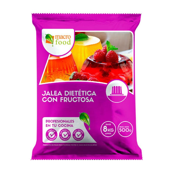 Jalea En Polvo Dietética Con Fructosa Naranja Bolsa 500 Gr ALIMENTOS MACROFOOD 