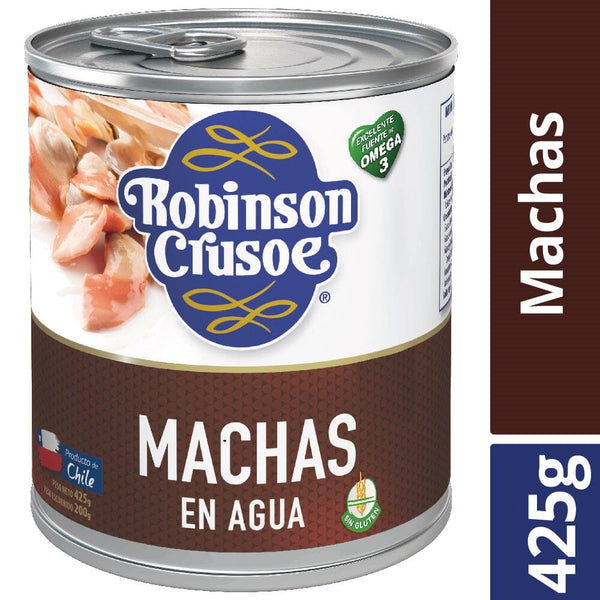 Machas Conserva Al Agua Tarro 425 G Unidad ALIMENTOS ROBINSON CRUSOE 