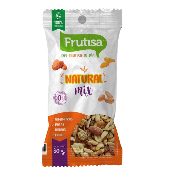 Mix Natural Almendras/Pasas/Mani 30 Gr ALIMENTOS FRUTISA 