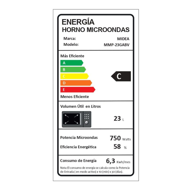 Microondas Digital 23 Lt HOGAR MIDEA 