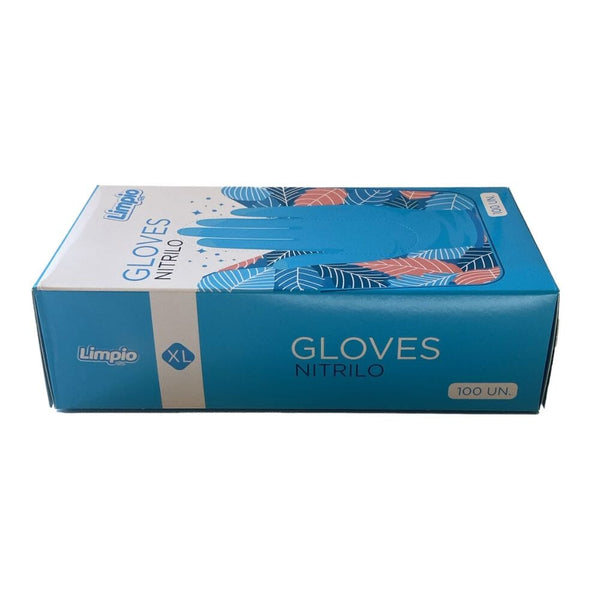 Guante Nitrilo Azul Talla Xl 100 Un CUIDADO PERSONAL LIMPIO 