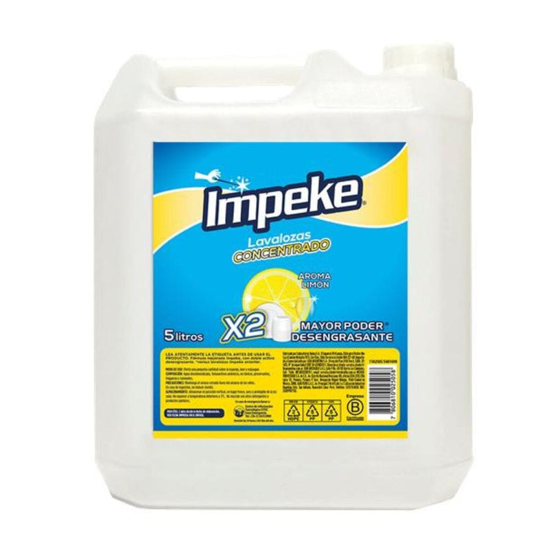 Lavalozas Concentrado Limón 5 Lt ASEO Y LIMPIEZA IMPEKE 