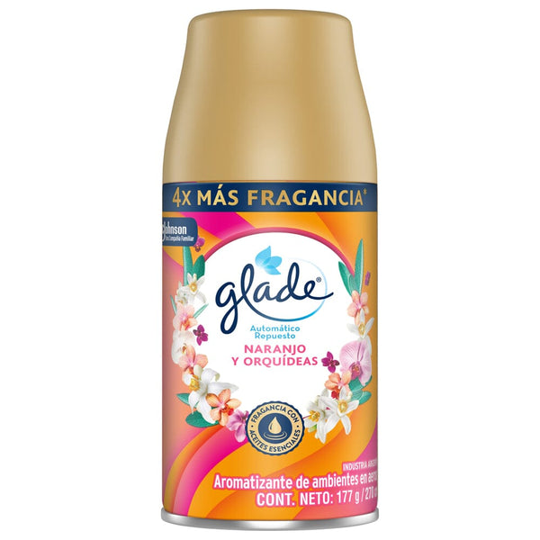 Desodorante Ambiental Repuesto Naranja/Orquídea 270 Cc ASEO Y LIMPIEZA GLADE 