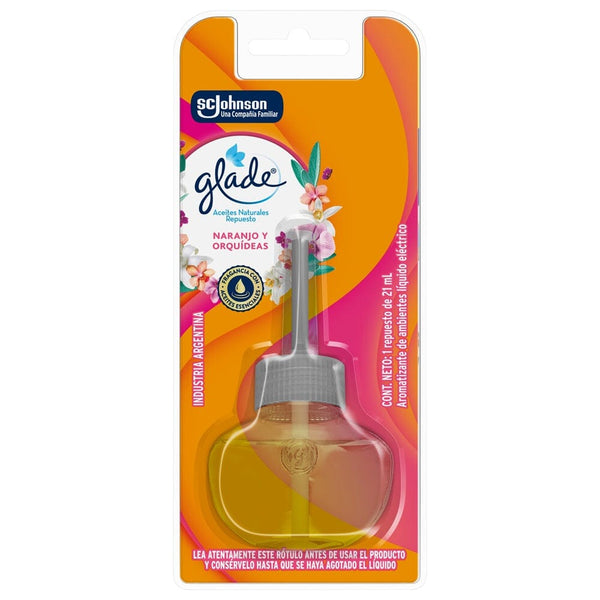 Desodorante Ambiental Aceite Repuesto Naranja/Orquídea 21 Ml ASEO Y LIMPIEZA GLADE 