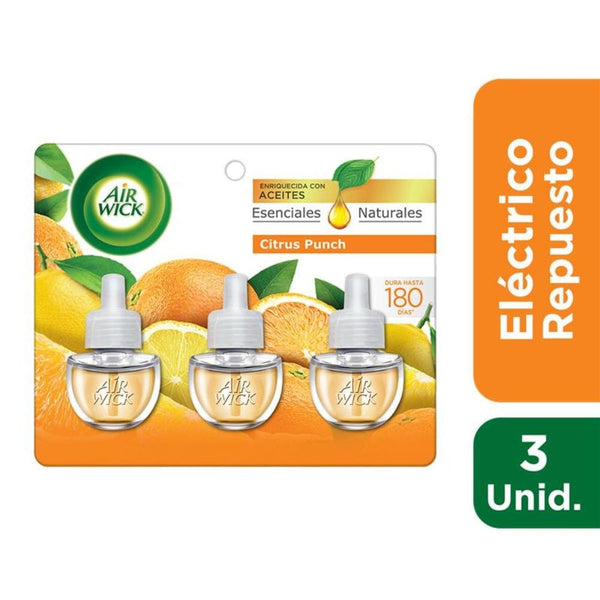 Desodorante Ambiental Eléctrico Repuesto Citrus ASEO Y LIMPIEZA AIRWICK 