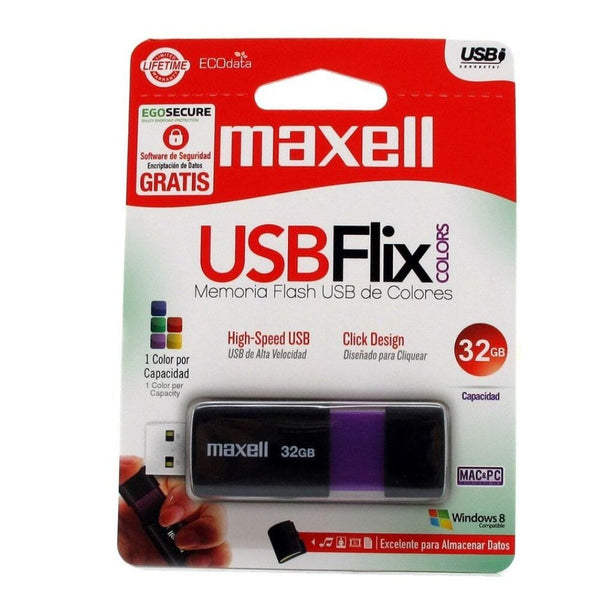 Pendrive 32 Gb Usb 2.0 Flix TECNOLOGÍA MAXELL 