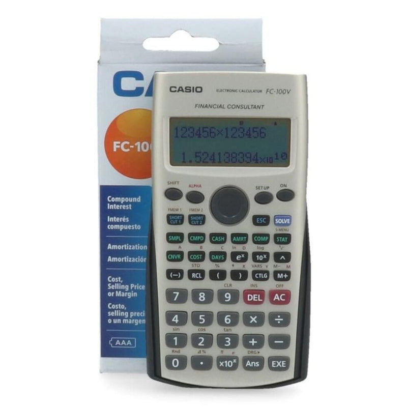 Calculadora Financiera Fc 100V 10 Digital OFICINA Y LIBRERIA CASIO 