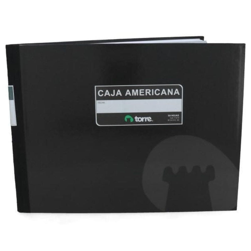Libro Contable Caja Americana 12 Cuentas 50 Hojas OFICINA Y LIBRERIA TORRE 