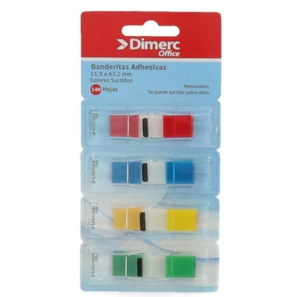 Banderitas Adhesivas Tape Flags 683-4 Señalizador Mini Colores OFICINA Y LIBRERIA DIMERC 