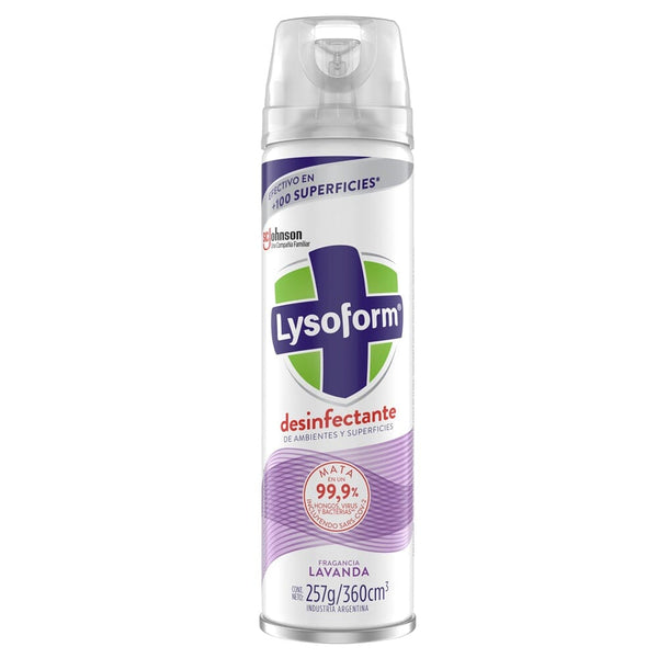 Desinfectante Ambiental Aerosol Lavanda 360 ml ASEO Y LIMPIEZA LYSOFORM 