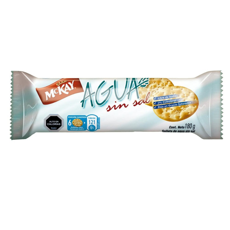 Galleta Agua 180 Gr Sin Sal ALIMENTOS MCKAY 