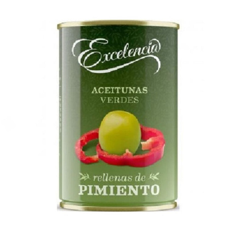 Aceitunas Verdes Rellenas Con Pimiento 300 Gr ALIMENTOS EXCELENCIA 