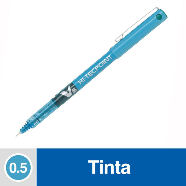 Lápiz Tinta 0.5 Mm Punta Fina Celeste Hi Tecpoint V5 OFICINA Y LIBRERIA PILOT 